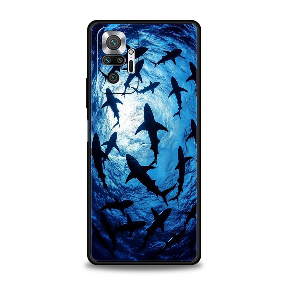 Shark Phone Case For Xiaomi Redmi Note 15 14 13 12 5G 11 10 Pro Plus 4G 9S 14C 13C 12C 10C Soft TPU Cover