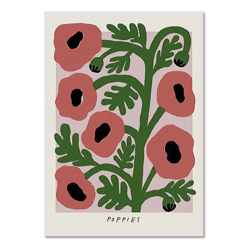 Abstraktní barevný květinový trh Matisse Plakáty a obrazy Japonsko Chile Lima Nástěnné umění Obraz na plátně Obývací pokoj Domácí dekorace