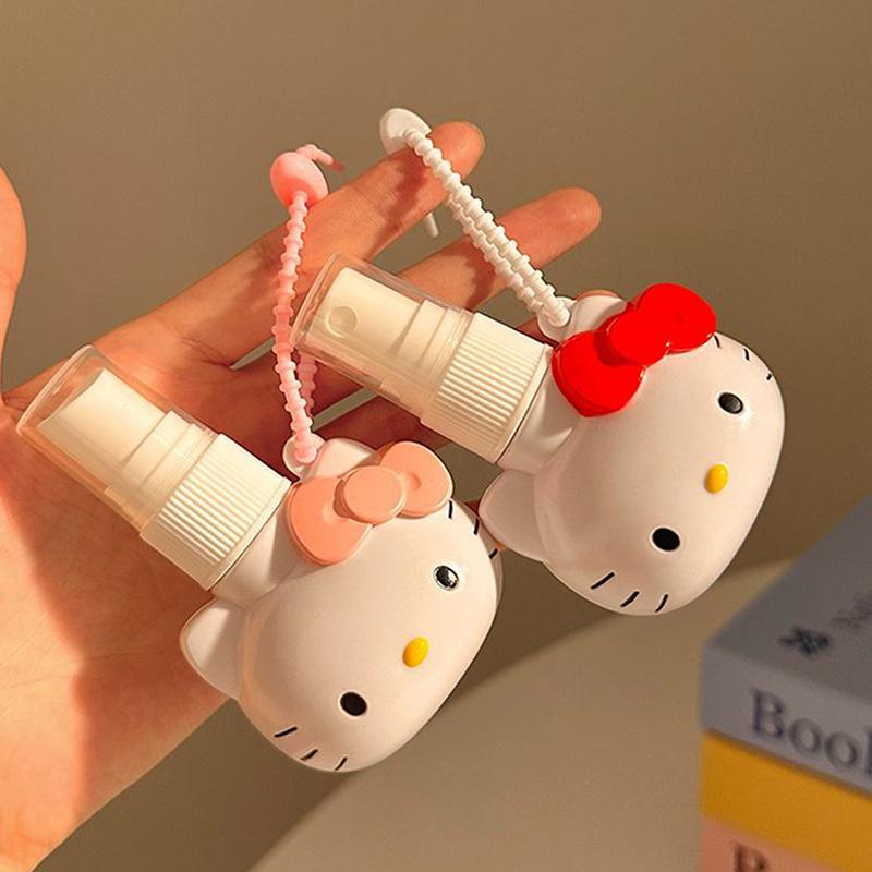 50Ml Portable Spray Bottle Keychain Holder Sanrio Alcohol Disinfection Sub-Bottling Mosquito Repellent Divided Into Bottles