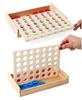 Wooden 3D Puzzle Board Game Educational Brain Training Game Toy 4-in-a-Row