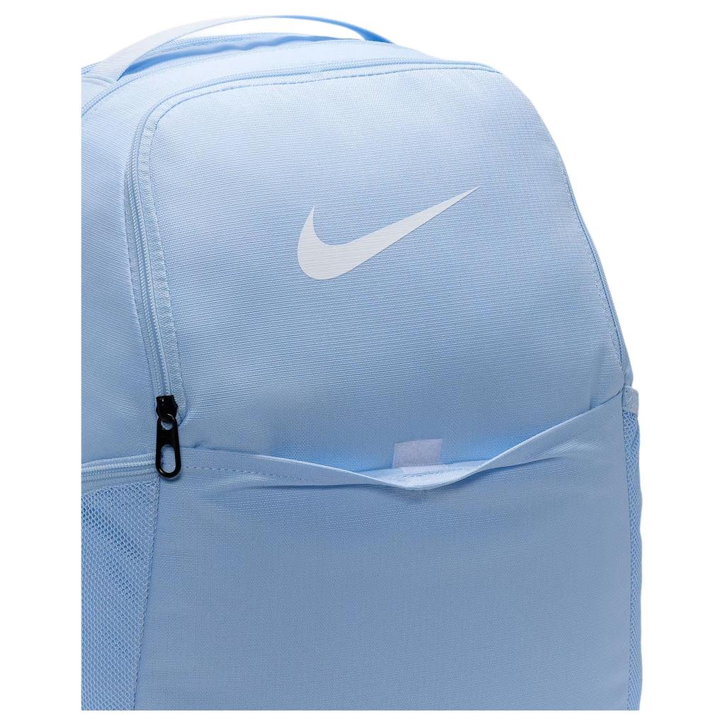 Nike Brasilia 9.5 22L Fashion Logo Print Fabric Backpack Unisex Backpack Stone-Blue Black White DH7709-441