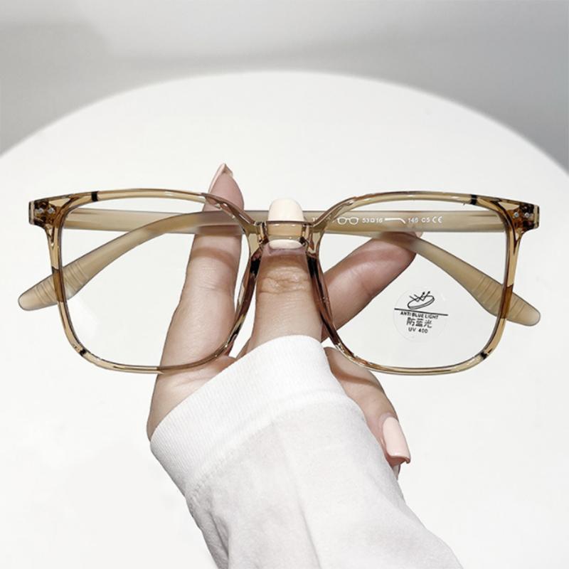 

Oversize Big Frame Round TR90 Glasses Prescription Spectacles Myopia -0.5 To -6.0 Hyperopia +0.5 to +6.0 Hyperopia plus6.0