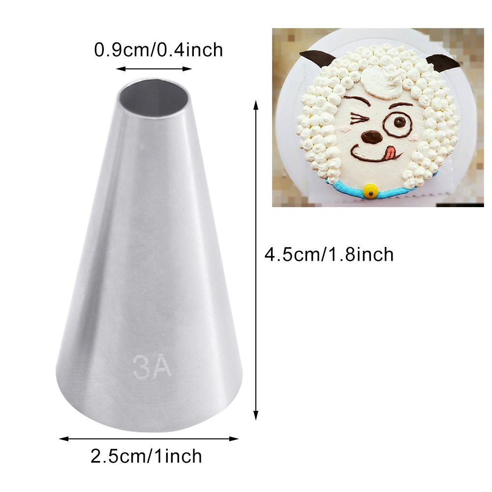 Promotion Multi-size Large Size Round Piping Nozzle Cake Cream Pastry Tools Stainless Steel Icing Tips For Cupcake Decorating