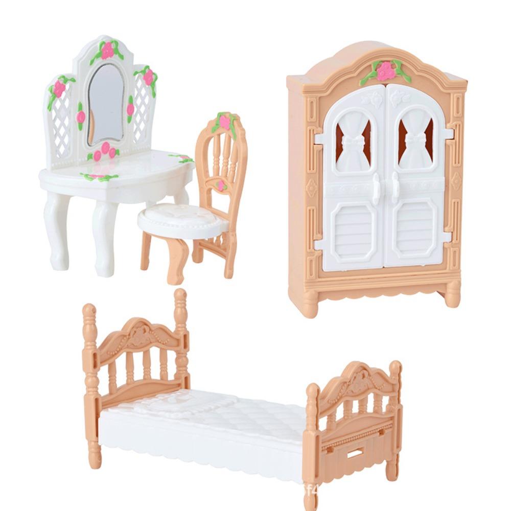 1:12 Scale Dollhouse Furniture Set Mini Home Doll Living Room Miniature Kitchen Bathroom  Kids Toys