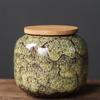 Small Sealed Japanese Ceramic Tea Can for Home Use: Ideal for Tie Guan Yin, Pu'er, and Herbs