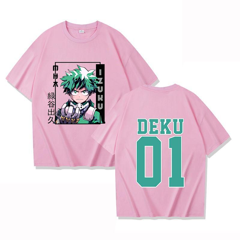 Hot Deku Funny Summer T-Shirt Harajuku Anime Print Fashion Short Sleeve Summer Casual T-Shirt Tops