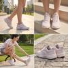 Anta Shock Absorbing Durable Low Top Running Shoes Women Sneaker Lotus-Gray 922345512-2