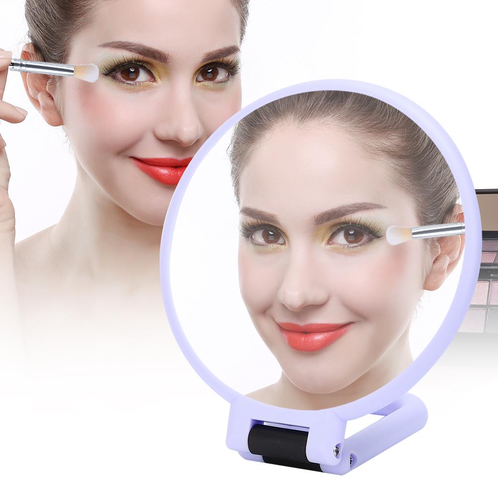5X Magnifying Folding   Cosmetic Mirror Travel Portable Makeup Mirror
