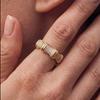 Ring - LUXENTER - Rechi - 18 Carat Yellow Gold - Zircon (zirconium Oxide) - Width 17 Mm