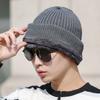 Thermal Beanie Hat Scarf Soft Knitted Hat Winter Balaclava  Men Women