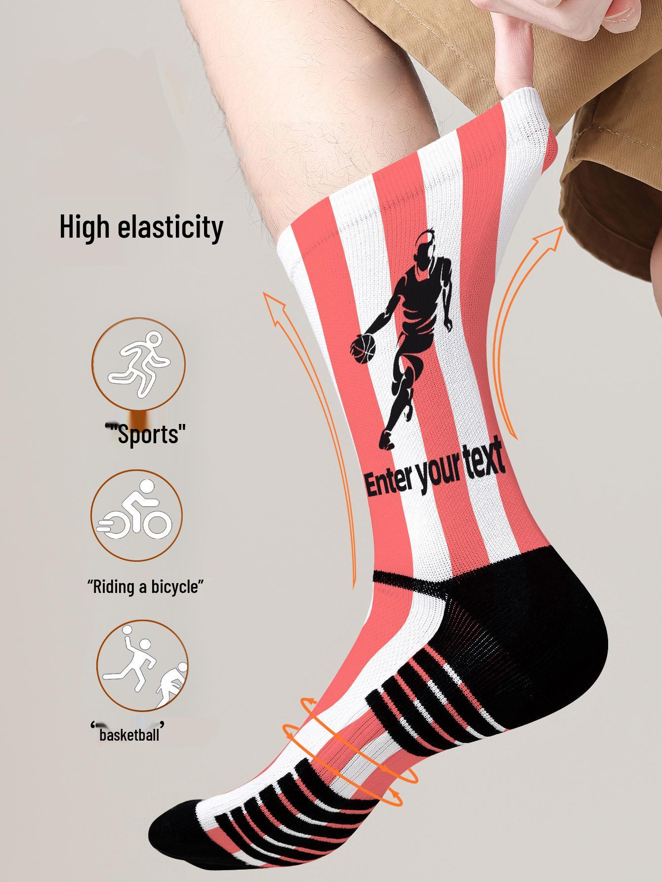 

3D Индивидуальные носки с лицом - Персонализированный полиэстеровый рождественский подарок One Size