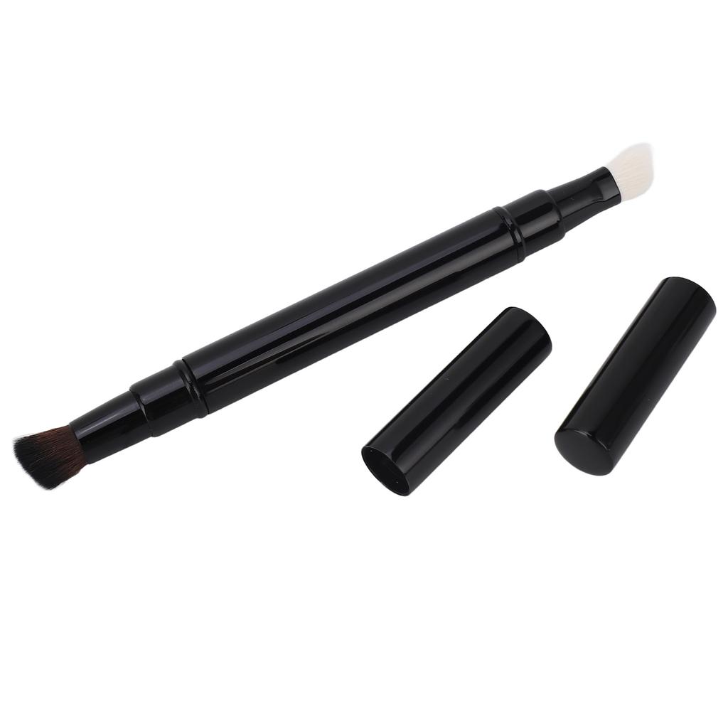 Retractable Makeup Brush Dual Ended Soft Wool Hair Portable Shadow Brush for Travel Outdoor