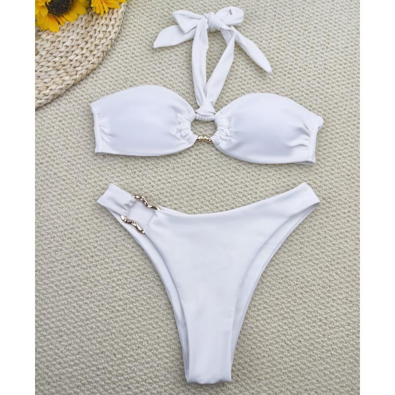 New Sexy Split Bikini Suit Lace-up Low-rise Bikini Swimsuit