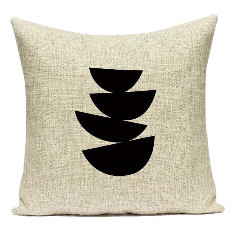 Letter Geometry Print Cushion Cover Decorative Pillow Cover Sofa Bed Car Throw Pillowcase Accessories Sweet Home Textile Decor