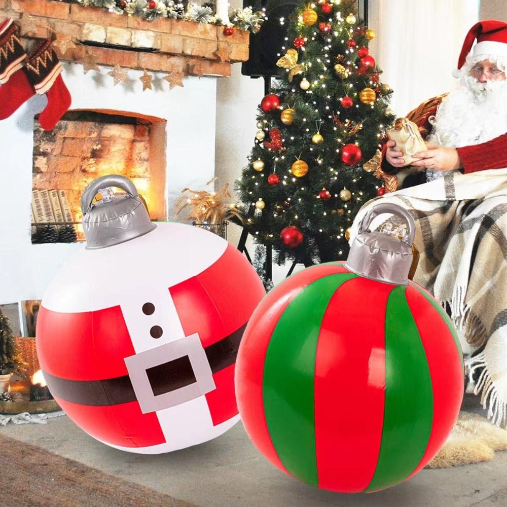 Hanging Ornaments Inflatable Christmas Ball Blow Up Christmas Balloons Xmas Tree