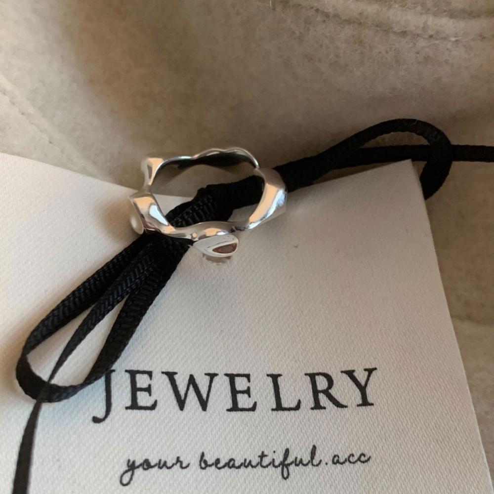 Легкая роскошь кольцо s925 стерлинговое серебро открытое Легкая роскошь камень тигровый глаз нишевое сплошное специальной формы универсальное кольцо