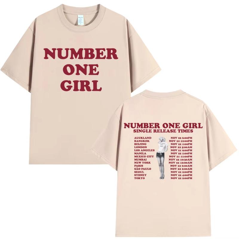 Ros Number One Girl T Shirt Unisex Unisex Clothing Harajuku Tshirt Y2k Unisex High Quality Cotton Short Sleeve Tee Shirt Fans Gift