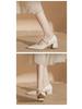 Elegant French Pearl Mary Jane Heels - Retro Hong Kong Style Skirt & Cheongsam Match