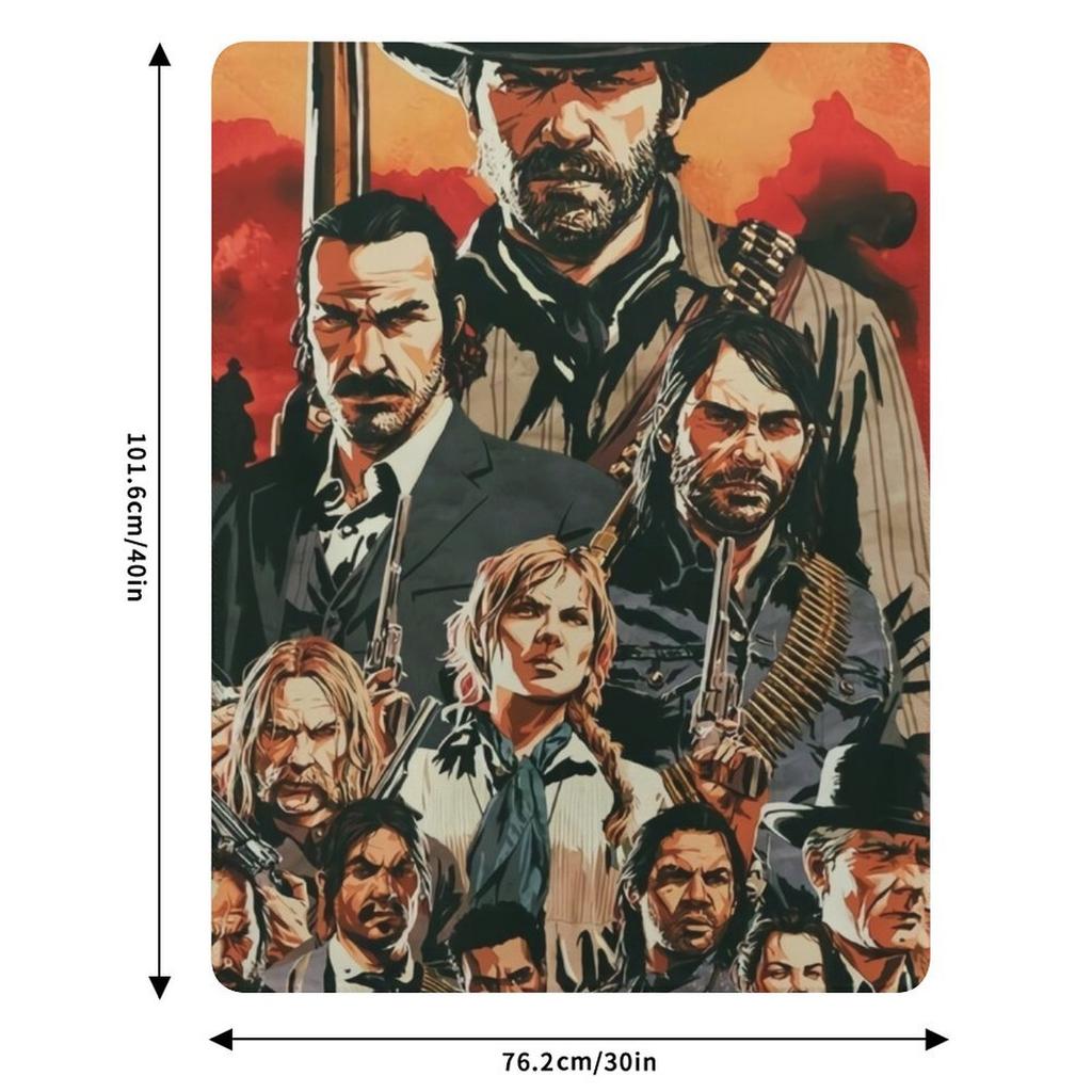 all members art works of rdr 1 and 2 online game Throw Blanket Elegant Warm Throw Blanket for Hotel Home