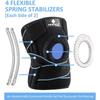 Knee Brace with Side Stabilizers for Meniscus Tear Knee Pain ACL MCL Injury Recovery Adjustable Knee Support for Men and Women