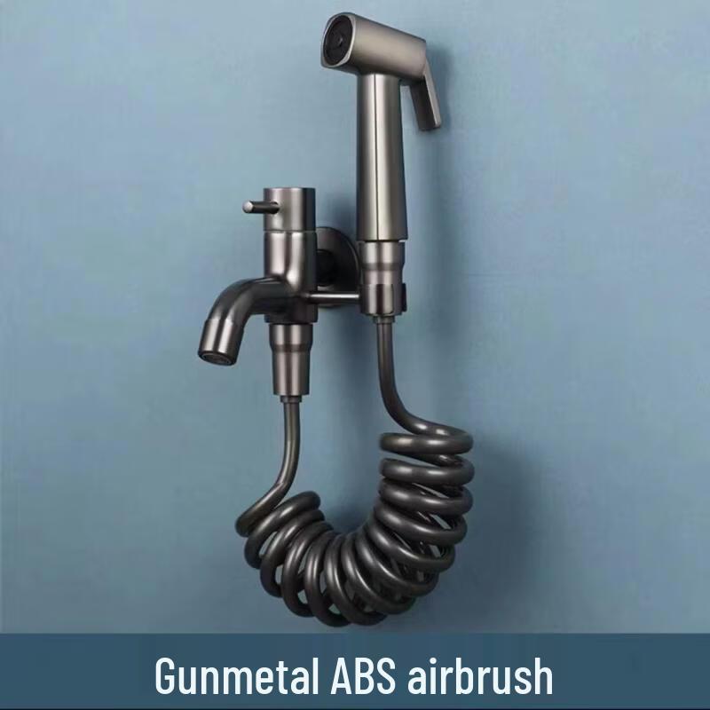 Gunmetal Grey Mop Pool Faucet Set