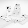 Suitable for iphone17 transparent magnetic mobile phone case four corners anti-drop magsafe apple 16 pro space hard case