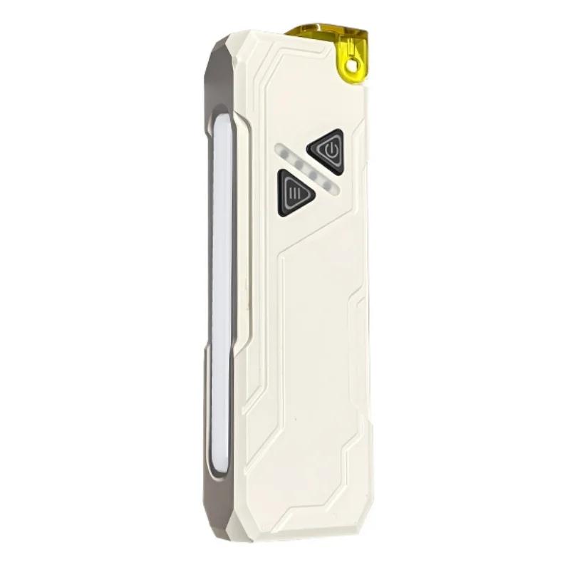 Přenosné LED pracovní světlo RGB Dobíjecí hliníková slitina Magnetická svítilna 15 světelných režimů Multifunkční kempingové UV světlo