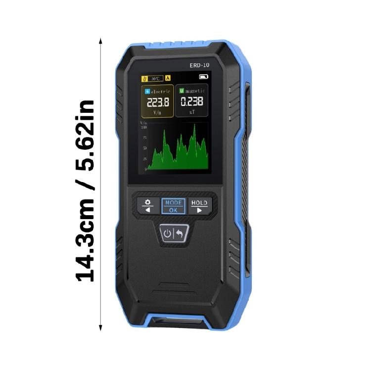 Advanced Electromagnetism Meter Electromagnetism Detectors For Home Safety Radiation Detectors With Temperature Monitoring Curved Display
