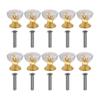 5/10PCS Transparent Diamond Shape Crystal Glass Cabinet Knob Jewelry Box Drawer Pull Handle Furniture Handle Hardware Supplies
