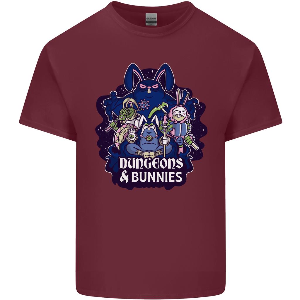Dungeons Bunnies Role Play Games RPG Unisexs Light Cotton TShirt