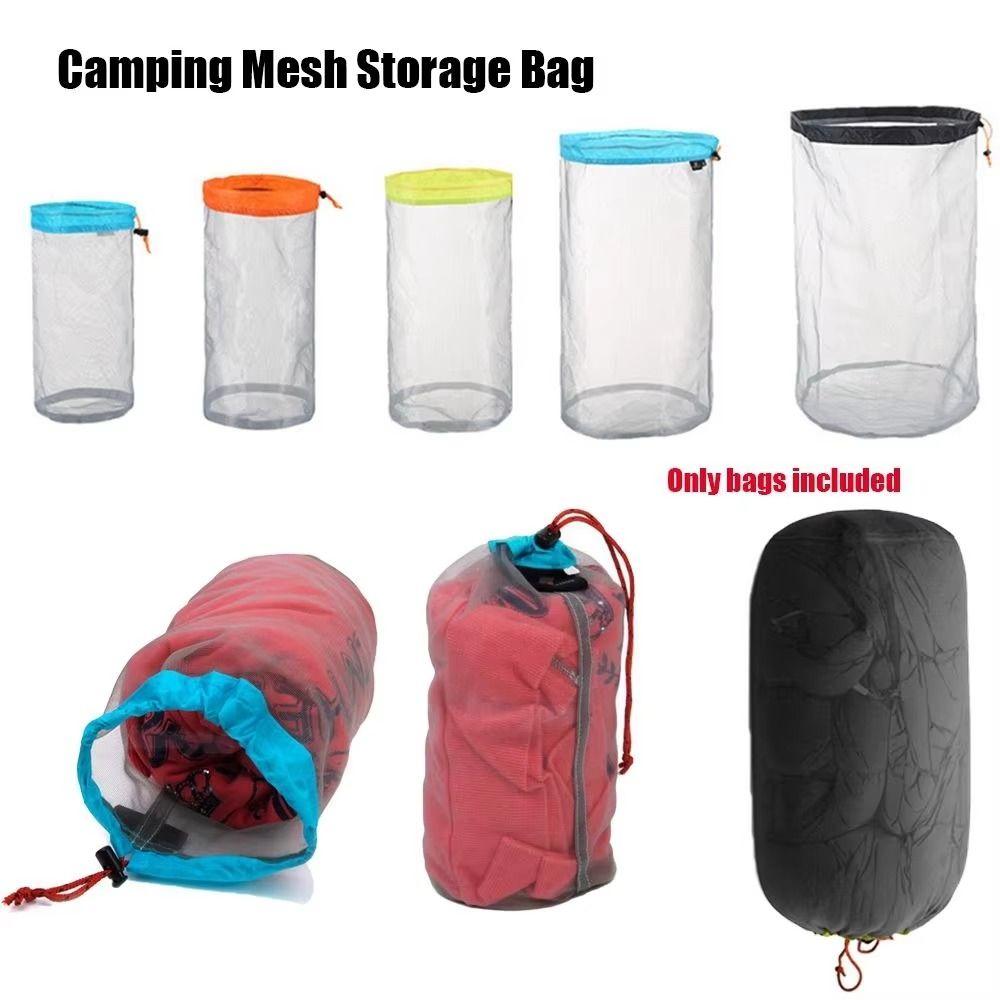 Lightweight Drawstring Storage Bag High Quality Ultralight Mesh Bag Sports Accessories