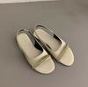 Women's Summer Sandals Luxury Artificial Leather Casual Barefoot For Women 2024 Comfortable Flats Outdoor Fashion Open Toe Shoes