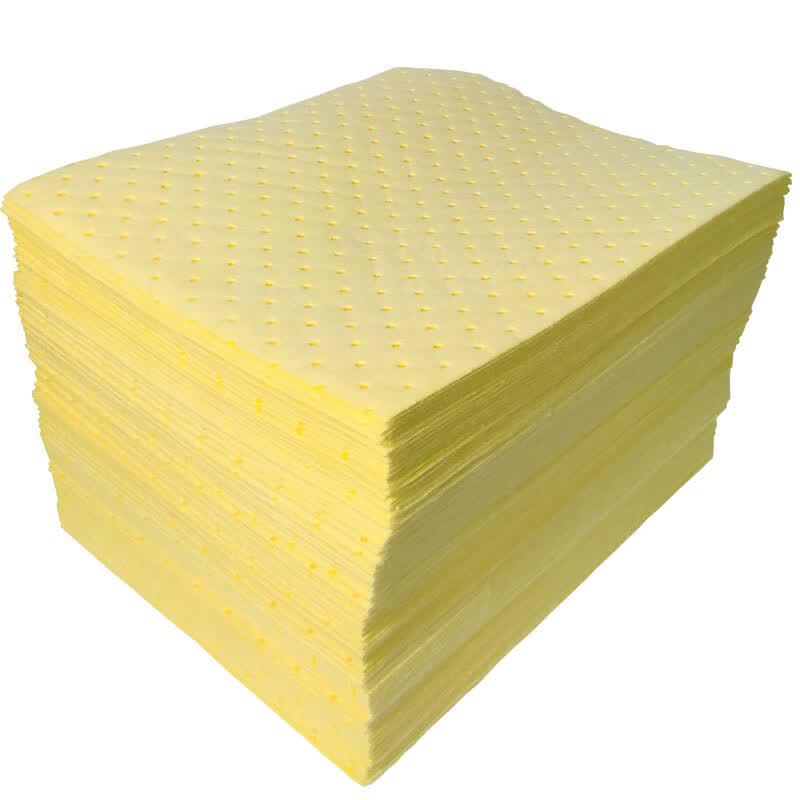 Universal Yellow Absorbent Pads for Oil and Chemicals