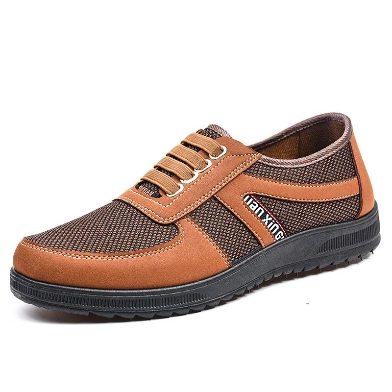 

Men Shoes Breathable Men S Casual Shoes Work Loafers Mesh Lightweight Non-Slip Male Board Men Vulcanized Shoes 44