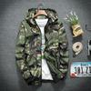 Giacca Casual da Uomo con Cappuccio Giacca Antivento da Esterno Giacca da Pesca