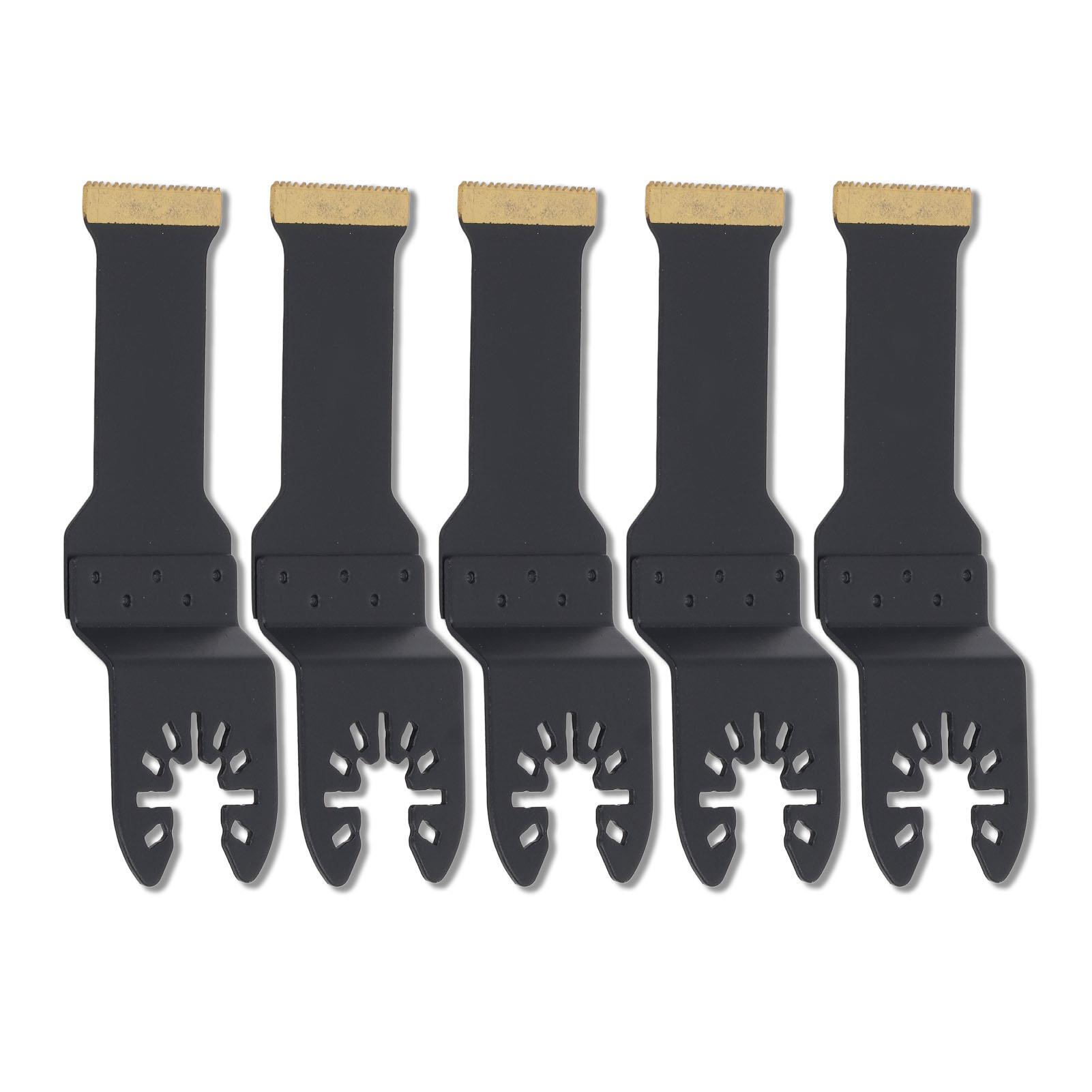 

5 шт. Пильное полотно для осциллирующего инструмента, многофункциональный профессиональный набор лезвий для мультитула с титановым покрытием