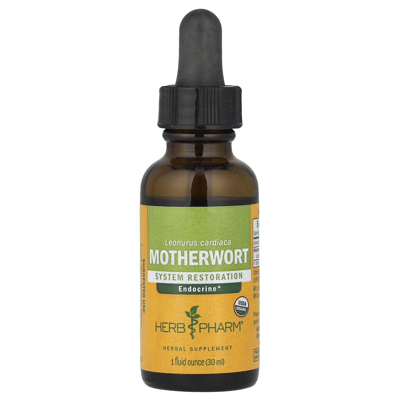 

Motherwort, 30 mL (1 Fl Oz) (639 Mg per serving)
