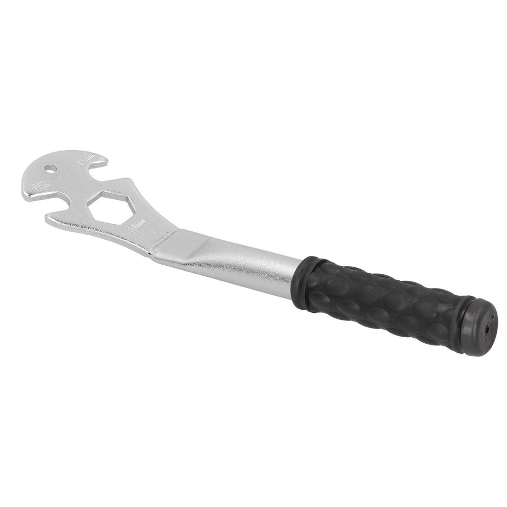 Double Sided Bike Pedal Wrench Heavy-Duty Pedal Removal Tool Bicycle Pedal Spanner  Bike Repair