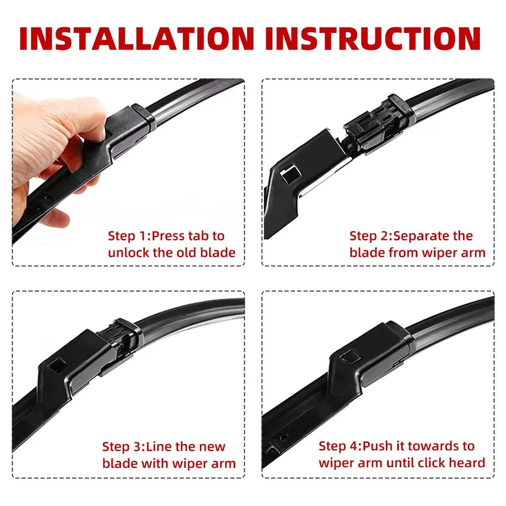 For Range E Rover Velar 2017-2020 Car Accessories Front Windscreen Wiper Blade Brushes Wipers  2020 2019 2018 2017