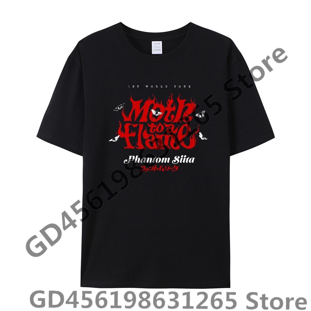Maglietta Cool Phantom Siita Unisex Donna Harajuku Kawaii Top Y2k Unisex Anime Tee Top alla Moda Abbigliamento Casual Ragazzi Ragazze