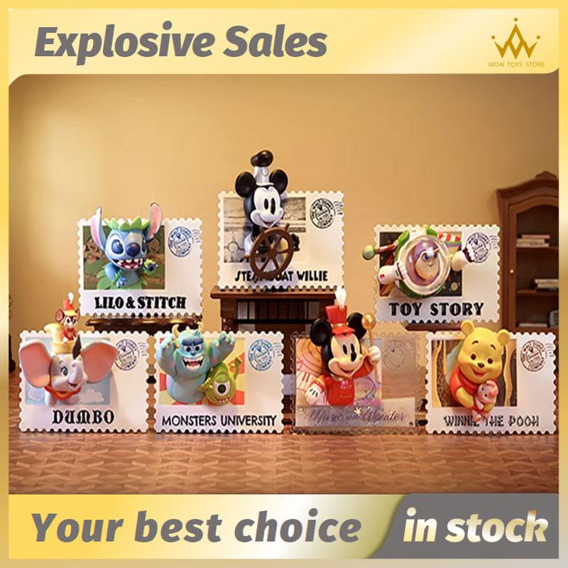 Miniso Sanrio Mystery Box Winnie The Pooh Nuova Edizione Disney 100° Anniversario Stile Retrò Serie Francobolli Blind Box Garage Kit Giocattoli