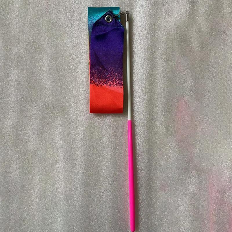 4M Gymnastics Ribbon Gym Ribbon Rhythmic Gymnastics Equipment Dance Ribbon Ballet Ribbon Rotating Rod