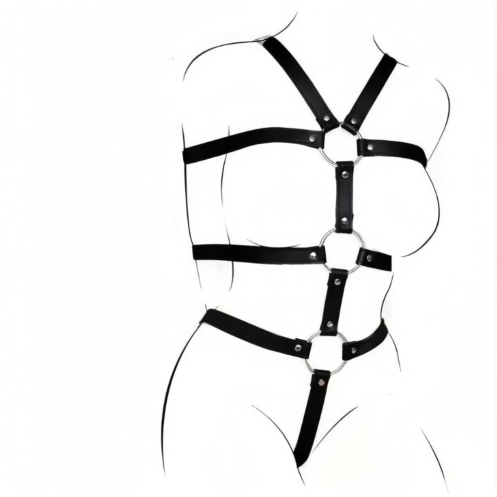 Sexy Women Body Bondage Restraint Straps Bdsm Leather Chest Harness Sex Toy Straps Exotic Gothic Fetish Lingerie Sex Costume