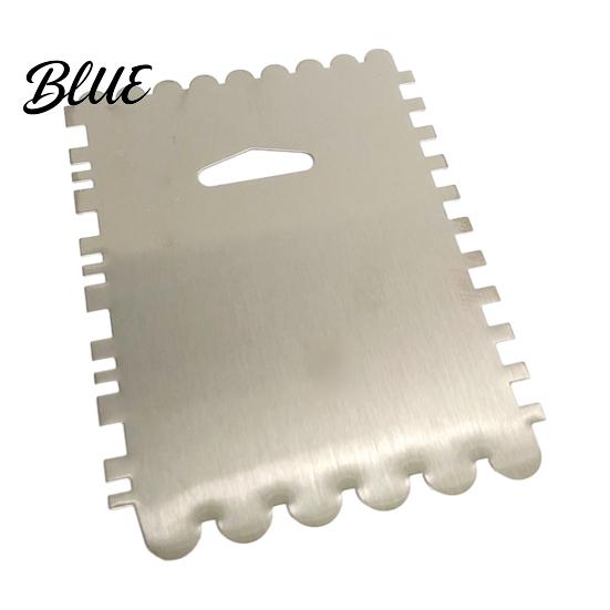 Dough Divider for Bread Stainless Steel Cake Scraper with Multi-faceted Sawtooth Rectangle/Pentagon/Triangle/Semi-circle Shape Cream Smoother