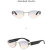 Women's sunglasses, triangular frameless sunglasses, men's and women's fashion sunglasses