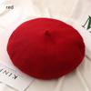 Wool Beret Hats Women Winter French Hat Girls Solid Color Fashion Autumn Winter Beret Hat For Women Flat Cap Hat Felt Berets