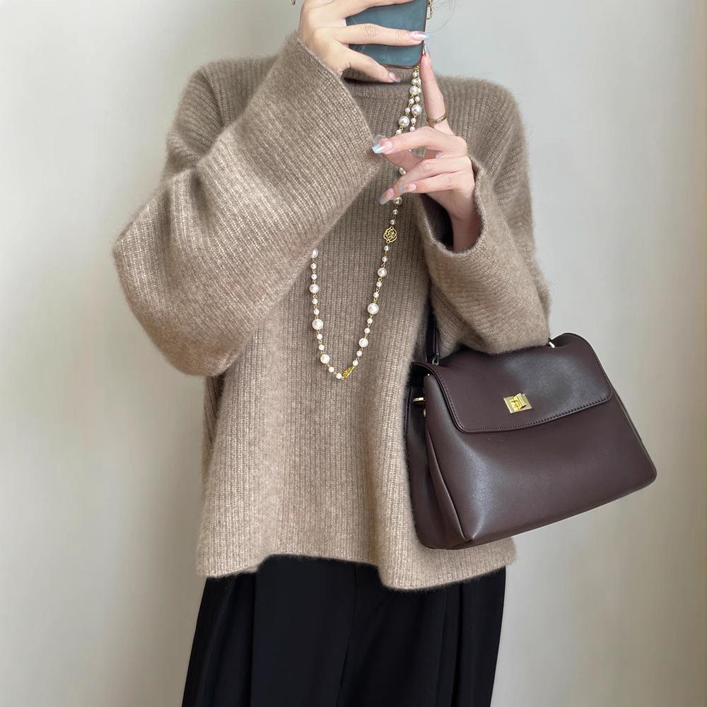 Autumn/Winter High Neck Loose Wool Sweater for Women, 2026 Style