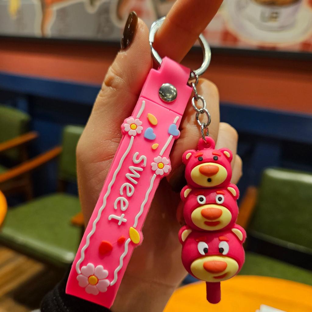 Yugui Dog Gestapelter Le Schlüsselanhänger Niedlicher Cartoon Melody Pudding Dog PVC Puppe Taschenanhänger