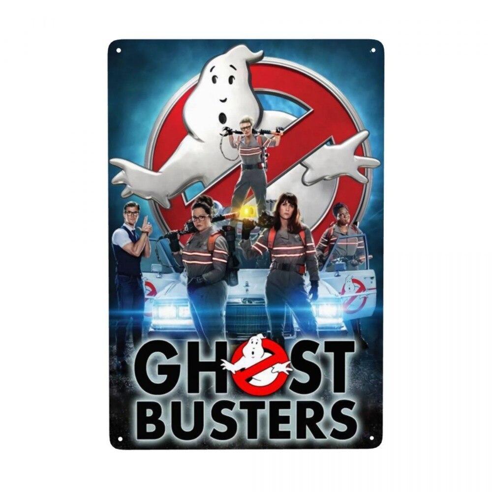 

Vintage Cartoon Anime Ghostbusters Metal Sign Tin Plaques Perfect Wall Decor for Pub Man Cave Bar or Home Decorative Art fo 20x30cm（7.8x11.8inch）