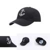 Unisex Summer Baseball Cap With Water Anchor Embroidery And Adjustable Fit
